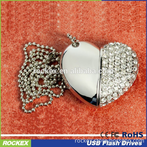 promotional Diamond heart USB flash drives